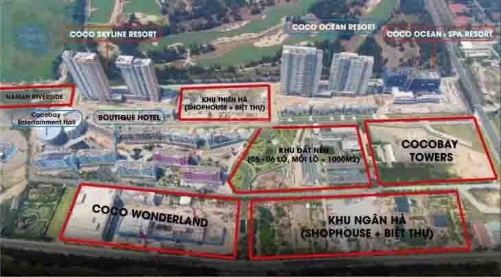 Vị trí dự án Shophouse Cocobay Đà nẵng