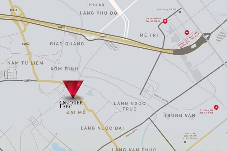 Vị trí Dự án FLC Premier Park Đại Mỗ