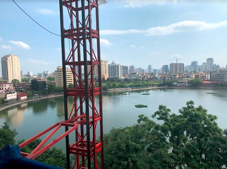 Hình ảnh tiến độ dự án chung cư Golden Lake b7 Giảng Võ