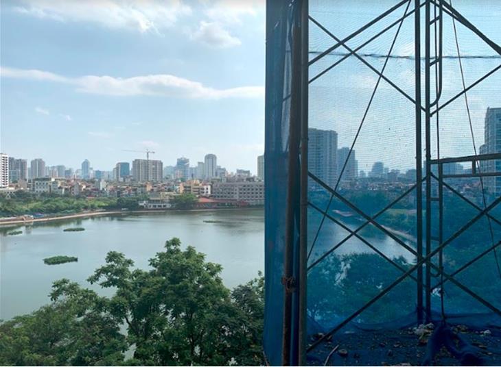 Hình ảnh tiến độ dự án chung cư Golden Lake b7 Giảng Võ