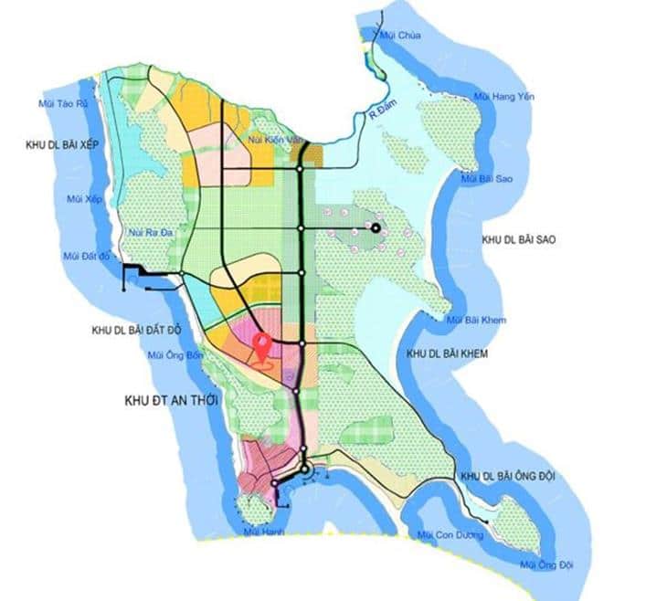 Vị trí vàng của dự án SunGroup khu đô thị Sun Grand City New  An Thới