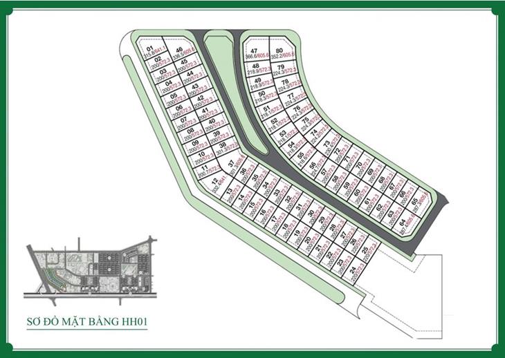 Mặt bằng tổng thể phân khu hh1