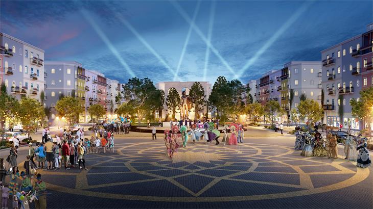 Quảng trường tại khu đô thị Sun Grand City New An Thới