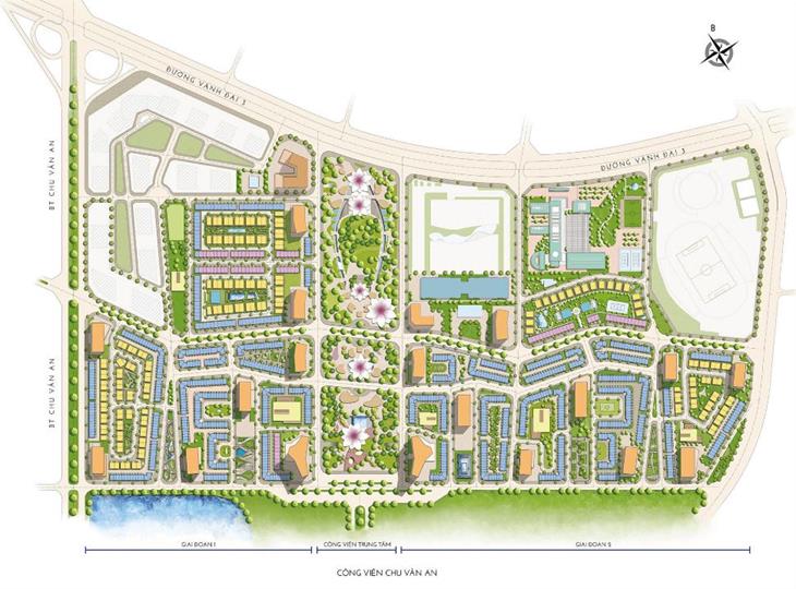 Mặt bằng tổng thể Dự án The Manor Central Park