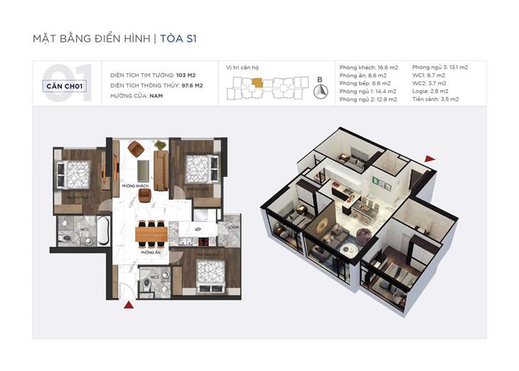 mặt bằng s1 sunshine city