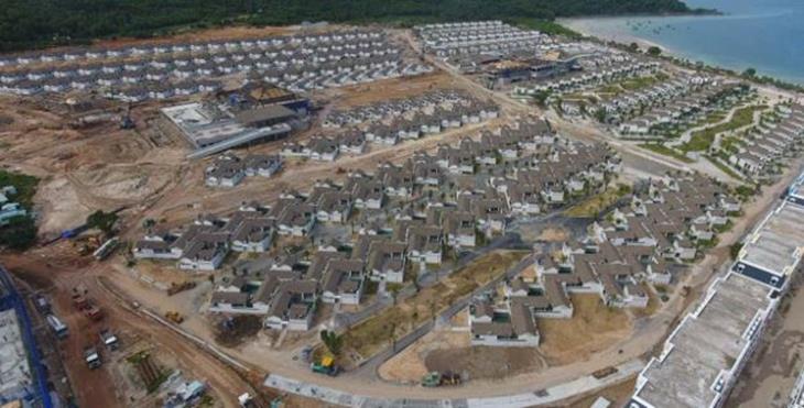 Cập nhật tiến độ xây dựng Biệt Thự Bãi Kem Tháng 8/2019