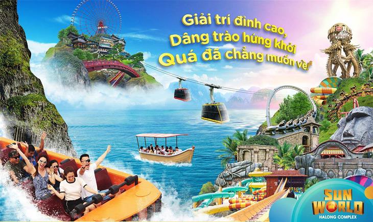 Tổ hợp vui chơi giải trí Sun World Hạ Long Complex với tổng diện tích lên tới 214 ha