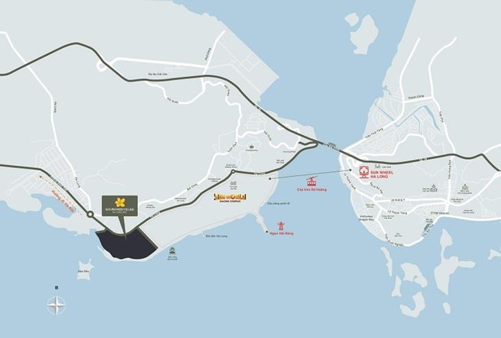 vi tri du an biet thu sun premier village ha long bay