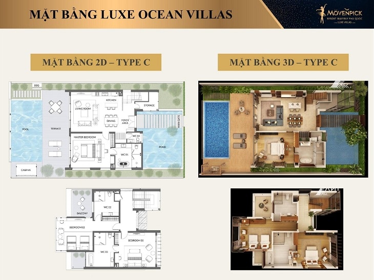 Layout thiết kế Biệt thự loại C