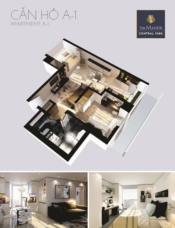 Mặt bằng căn hộ the manor central park 18