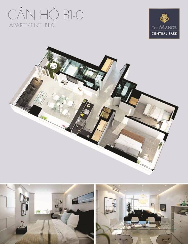 Mặt bằng căn hộ the manor central park 17