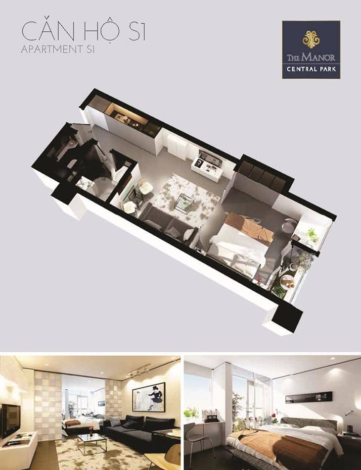 Mặt bằng căn hộ the manor central park 11