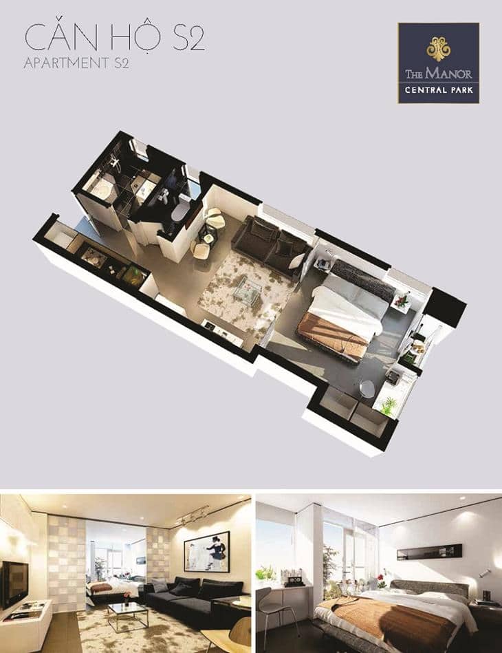 Mặt bằng căn hộ the manor central park 10