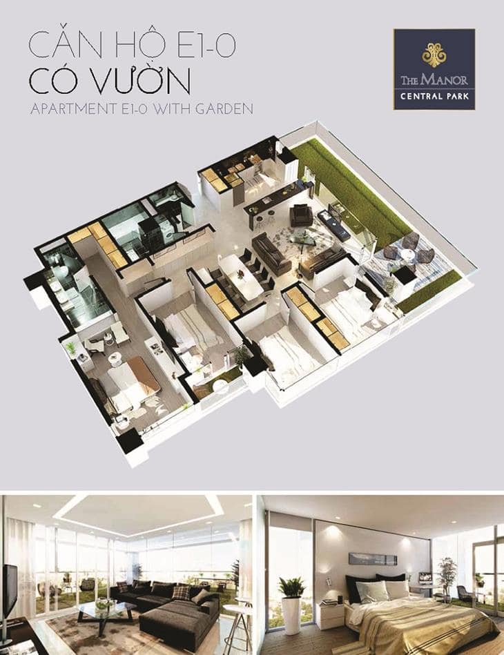 Mặt bằng căn hộ the manor central park 9