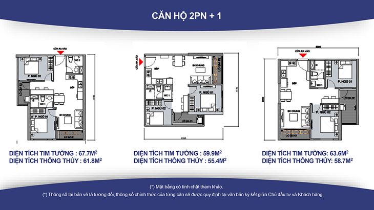 Căn hộ 2PN +1, 1WC VinHomes Smart City 