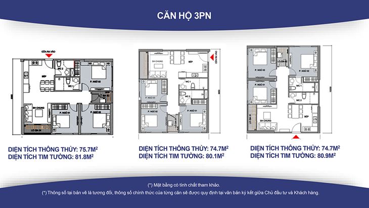 Căn hộ 3 PN Vinhomes Smart City