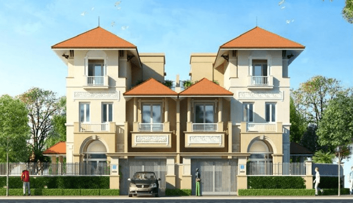 Khu nhà biệt thự song lập được nhiều người mơ ước sở hữu