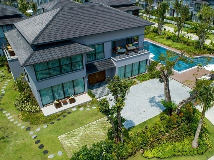 Biệt thự đơn lập sang trọng, thoáng mát