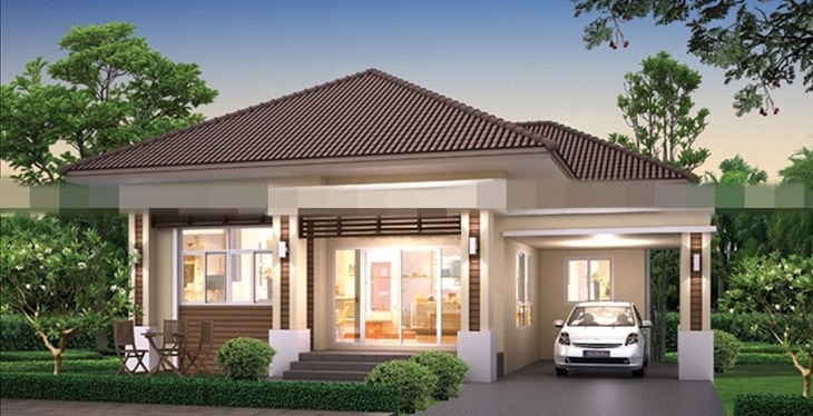 Biệt thự mini 1 tầng