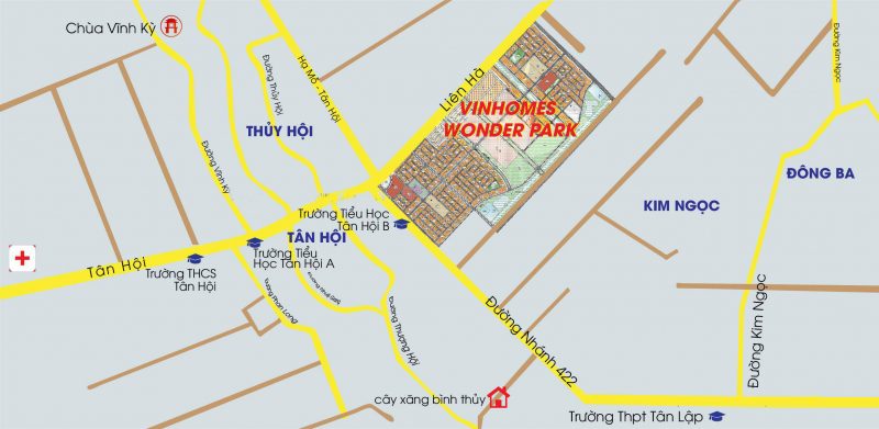 Vị trí dự án Vinhomes Đan Phượng