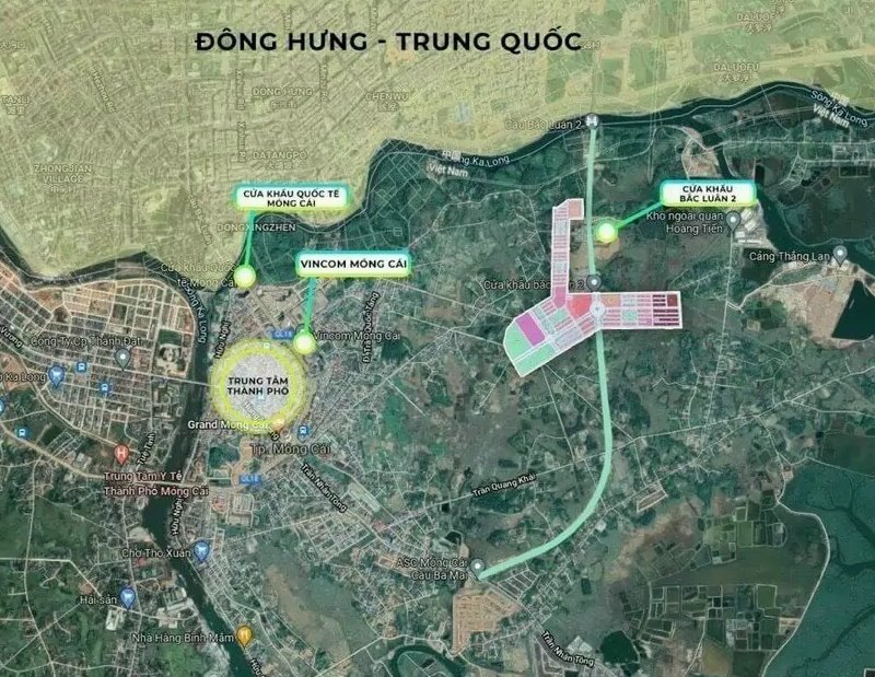 Tổng quan vị trí Vinhomes Bắc Luân Phong