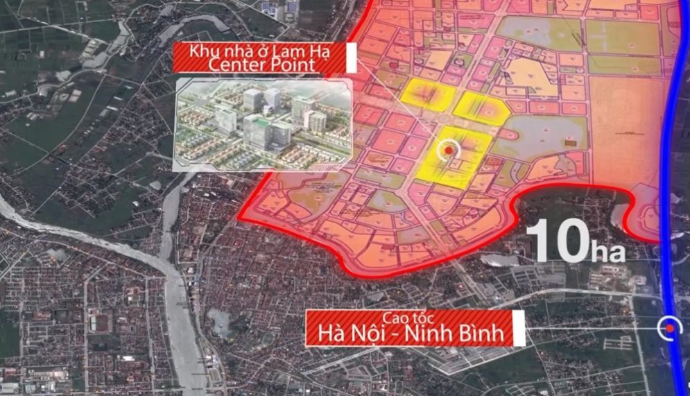 Tiềm năng đầu tư đến từ vị trí Lam Hạ Center Point Hà Nam