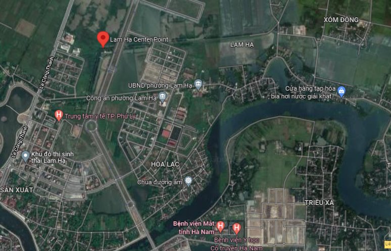 Vị trí của dự án Lam Hạ Center Point Hà Nam
