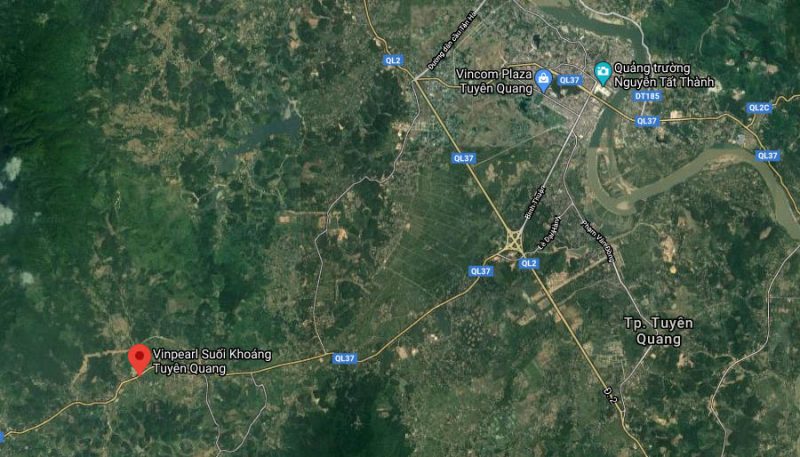 Vị trí dự án Spring Hills Tuyên Quang